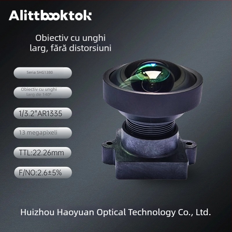 Lentilă ultraangulară, fără distorsiuni, pentru videoconferințe 4K/12M