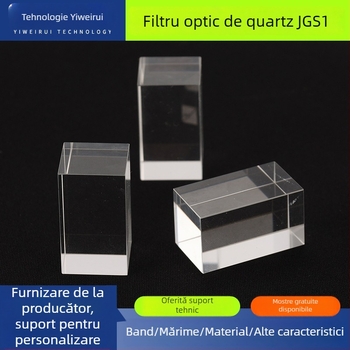 Filtru optic din cuarț pentru UV far UV, fereastră, model JGS1, cod produs 6191538, rezistență la temperaturi înalte