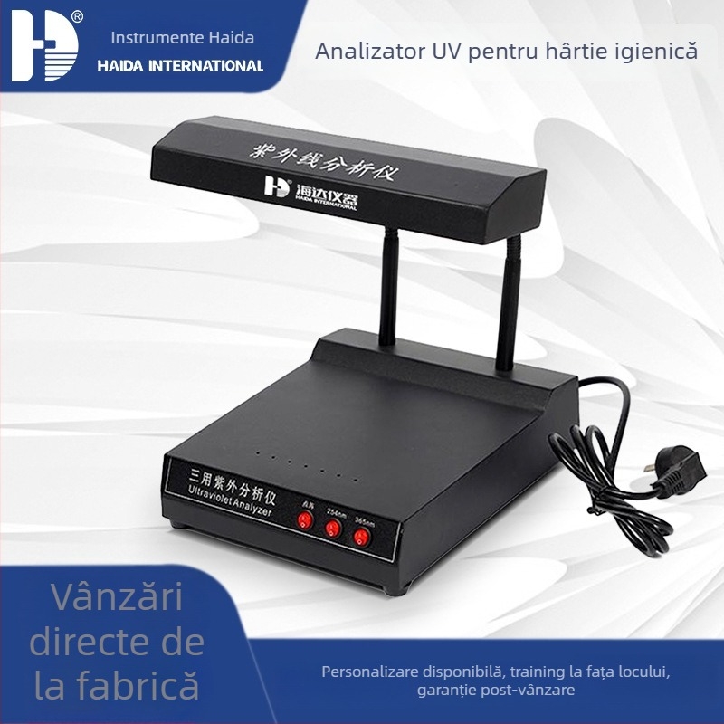 Hd-t008 Analizator UV cu trei funcții, 254/365 nm, alimentare AC220V, greutate 3,7 kg