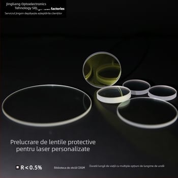 Prismă din sticlă optică pentru protecție laser ( cuarț K9 ), strat AR dublu, model prism-014, Jinhexin Optoelectronics