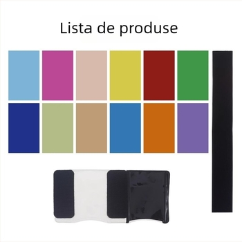 Kit accesorii bliț DSLR: 12 filtre de culoare, film pentru temperatura culorii, montaj din aliaj de aluminiu