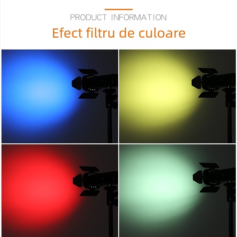 Accesorii de iluminare Shenniu BD-07: grilă cu celule și filtre de culoare pentru Canon/Nikon DSLR TTL bliț