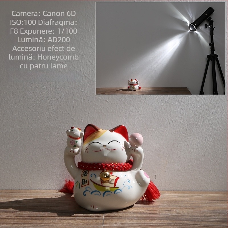Accesorii de iluminare Shenniu BD-07: grilă cu celule și filtre de culoare pentru Canon/Nikon DSLR TTL bliț