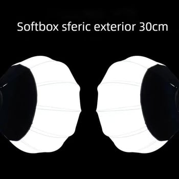 Aparat de iluminare cu lumină difuză pentru fotografie și transmisiuni live; carcasă din plastic; sarcină maximă 6–10 kg; greutate 650 g