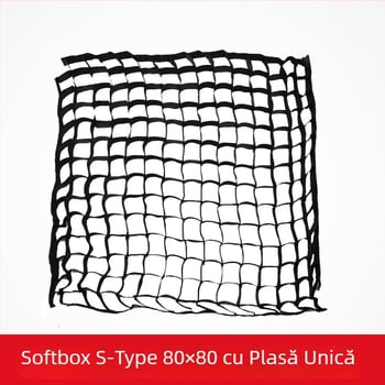 Shenniu S-Type Softbox portabil cu grilă — aliaj de aluminiu, compatibil cu softbox portabil de tip S