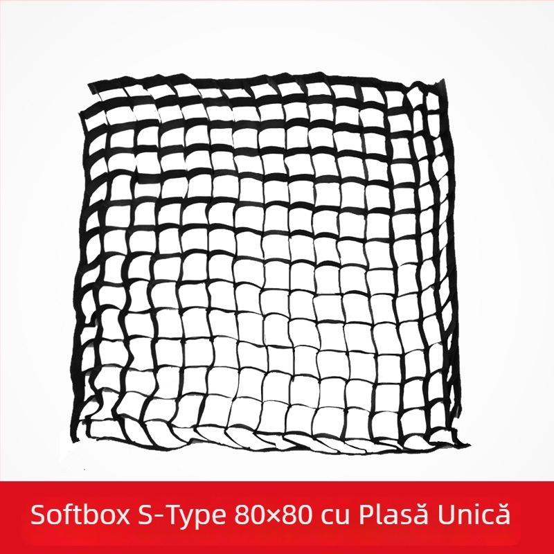 Shenniu S-Type Softbox portabil cu grilă — aliaj de aluminiu, compatibil cu softbox portabil de tip S