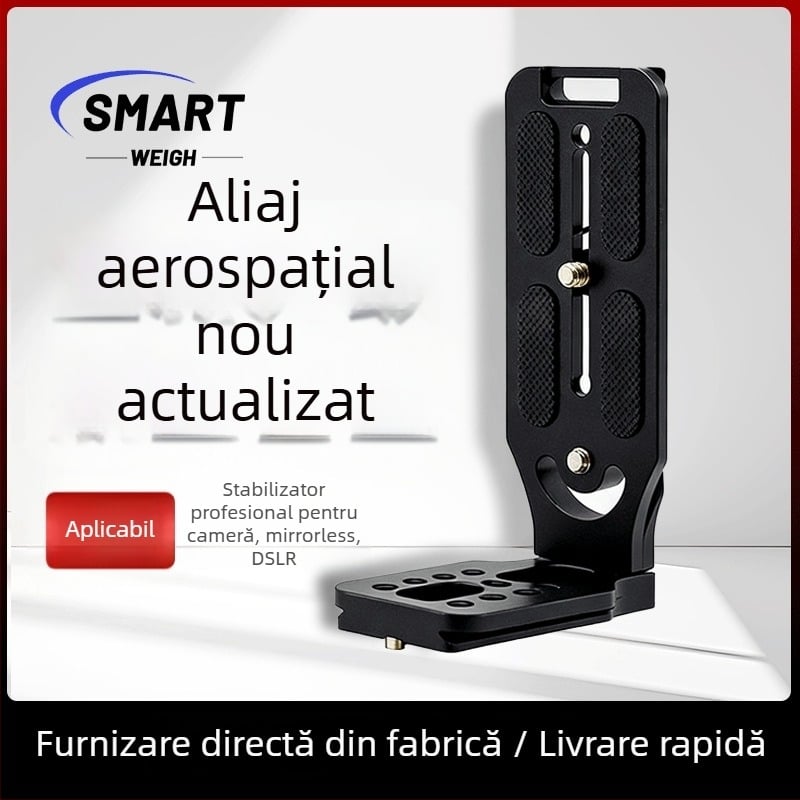 Cap de trepied pentru cameră cu placă verticală în formă de L (BL-132c, aliaj de aluminiu, încărcare 2–5 kg)