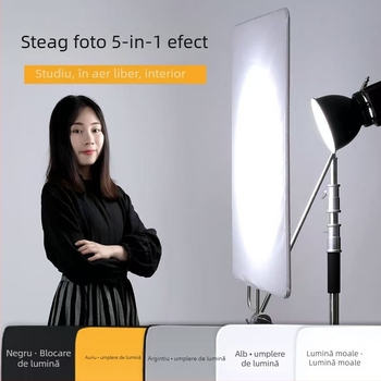 Echipament de iluminare reflectorizant pentru fotografie, cadru în formă de C din fibră de carbon, potrivit pentru live și filmări, încărcare 2-5 kg, greutate 3 kg