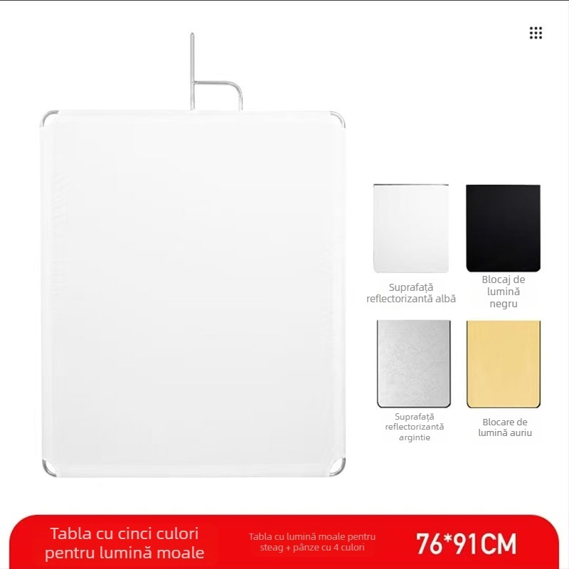 Echipament de iluminare reflectorizant pentru fotografie, cadru în formă de C din fibră de carbon, potrivit pentru live și filmări, încărcare 2-5 kg, greutate 3 kg