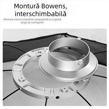 PSCS21 cutie de lumină moale din aluminiu, construcție din aliaj de aluminiu, sarcină maximă 2 kg, greutate 1,36 kg, potrivit pentru iluminare în film și televiziune