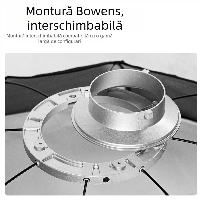 PSCS21 cutie de lumină moale din aluminiu, construcție din aliaj de aluminiu, sarcină maximă 2 kg, greutate 1,36 kg, potrivit pentru iluminare în film și televiziune