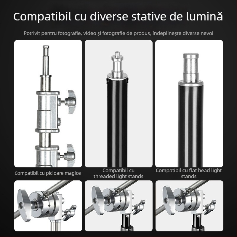 Magic Leg turntable – accesorii pentru cadru în formă de C, din oțel inoxidabil, pentru bara transversală, greutate 0.65 kg, marcă refutuna/ruifutu, model Magic Leg turntable