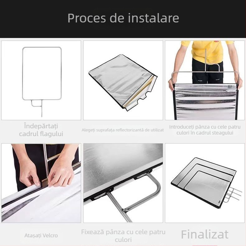 YIDA echipament reflectiv pentru transmisiuni live și filmări – aliaj de aluminiu, sarcină 2–5 kg