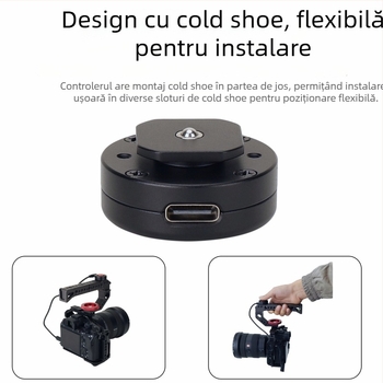 Controler de înregistrare pentru cameră, model D10, din aliaj de aluminiu, compatibil cu camere, greutate 16,5 g