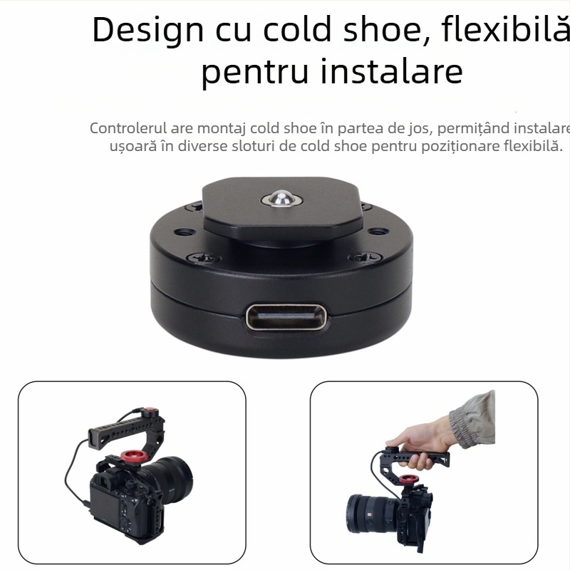 Controler de înregistrare pentru cameră, model D10, din aliaj de aluminiu, compatibil cu camere, greutate 16,5 g