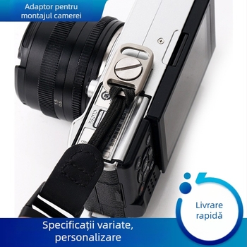 BM-1 Placă de bază pentru camere DSLR și mirrorless, cu placă de eliberare rapidă, curea și clemă de conversie