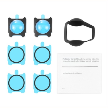 Puluz PU586B Protector de obiectiv adeziv pentru Insta360 ONE R/RS/Sphere