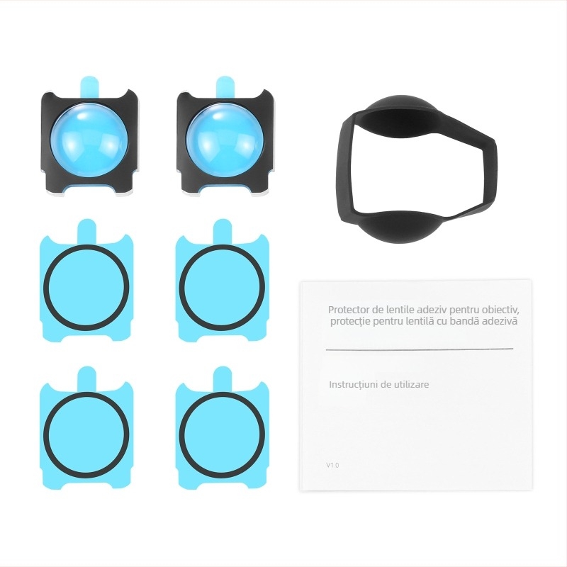 Puluz PU586B Protector de obiectiv adeziv pentru Insta360 ONE R/RS/Sphere