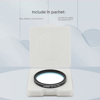 Filtru astronomic SVBONY SV227 – H-Alpha / OIII / SII, filttru cu bandă îngustă, 5 nm lățime a benzii, pentru observații în spațiul profund