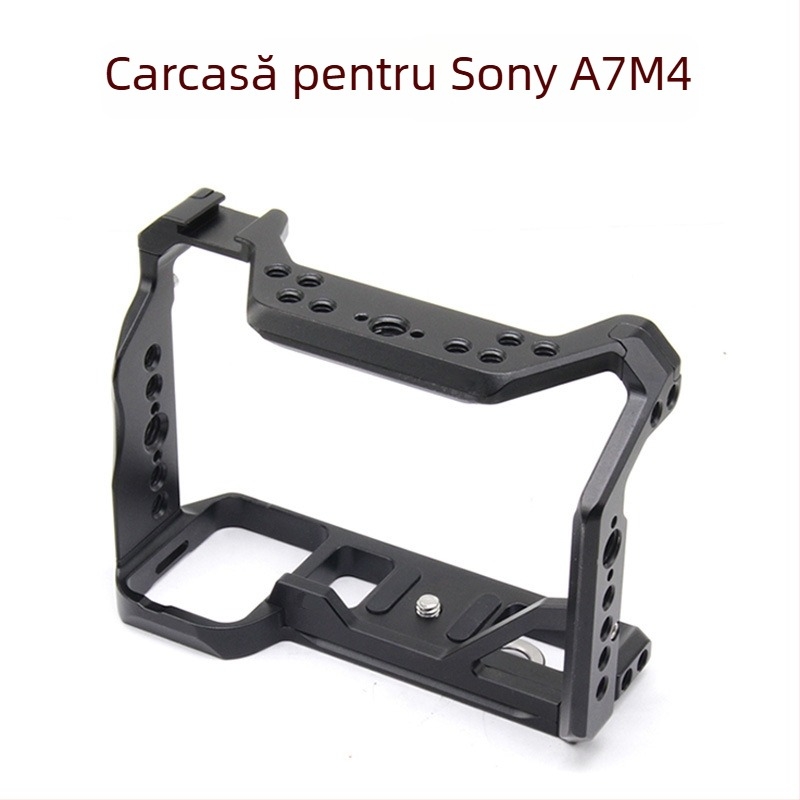 Kit foto Rabbit Cage pentru Sony A7M4/A9II/A7S3/A7IV – bază din aliaj de aluminiu, sarcină maximă 2 kg, greutate 0,22 kg