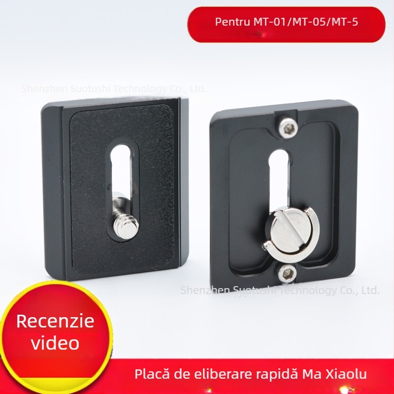 Placă PTZ cu eliberare rapidă pentru MT-01/MT-05 Yuntai, trepied MT-02/06 CB; aliaj de aluminiu; încărcare maximă 2 kg; Greutate 0,02 kg