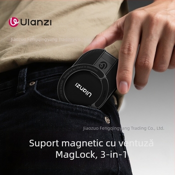 Ulanzi MA39 suport ventuză pentru telefon cu MagLock, două brațe, pentru afișaj de birou și streaming live
