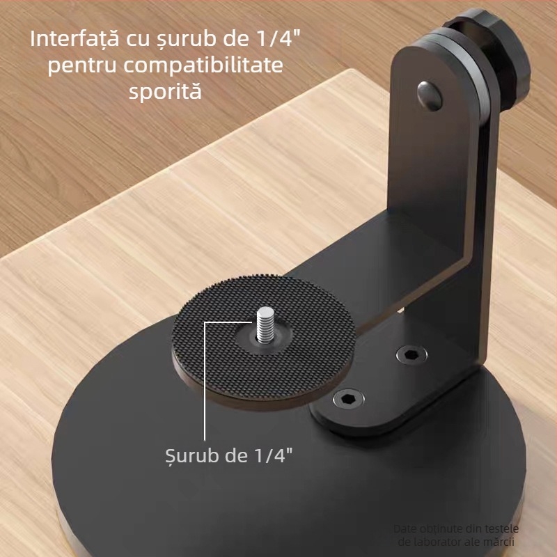 Weather Suport desktop din metal pentru proiector, braț pivotant de 360°, bază standard 1/4, greutate 560 g, încărcătură 3 kg.