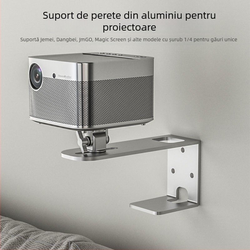Suport de perete pentru proiector compatibil cu Xianghe, Xgimi, Jmgo, Dangbei, Magic Screen și Xiaomi Mini proiectoare pentru uz casnic (Brand: Xianghe)