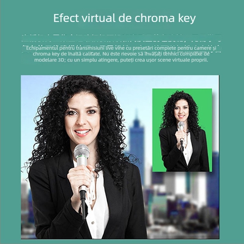 Dispozitiv all-in-one pentru înregistrare și difuzare în direct, cu keying inteligent în sistemul Vmix, încărcare până la 10 kg