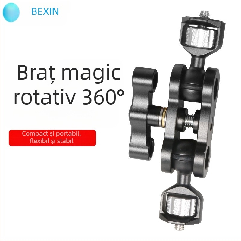 BEXIN TM-5 Braț magic universal din aluminiu pentru microfon și monitor, reglaj multiunghi, încărcare maximă 6 kg