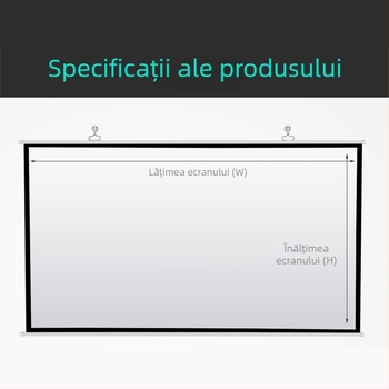 VEIDADZ Ecran de Proiecție - Montat pe perete, Cortină din plastic