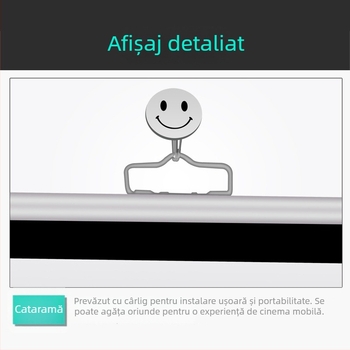 VEIDADZ Ecran de Proiecție - Montat pe perete, Cortină din plastic