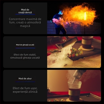 Taixun TELESIN C40 Mașină de ceață portabilă pentru film și TV, ceață din gheață uscată, din plastic, 276 g, sarcină maximă 2 kg