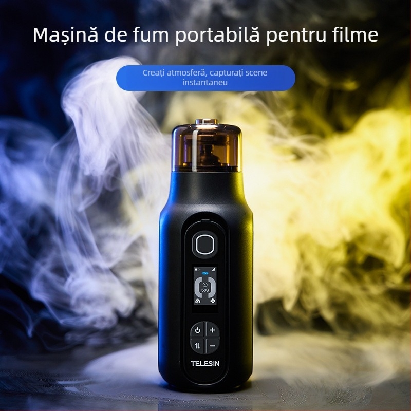 Taixun TELESIN C40 Mașină de ceață portabilă pentru film și TV, ceață din gheață uscată, din plastic, 276 g, sarcină maximă 2 kg