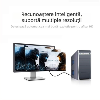 Cablu VGA 1,5 m pentru laptop, monitor și proiector