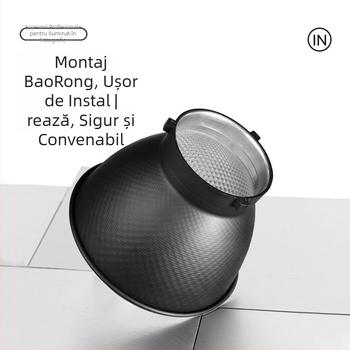 Accesorii de iluminat pentru fotografie — capac standard cu montură bayonet, aliaj de aluminiu, compatibil universal pentru fotografiere, sarcină maximă 2 kg, greutate 0,5 kg