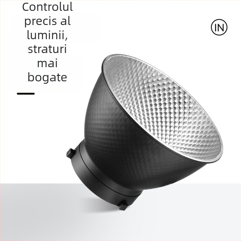 Accesorii de iluminat pentru fotografie — capac standard cu montură bayonet, aliaj de aluminiu, compatibil universal pentru fotografiere, sarcină maximă 2 kg, greutate 0,5 kg