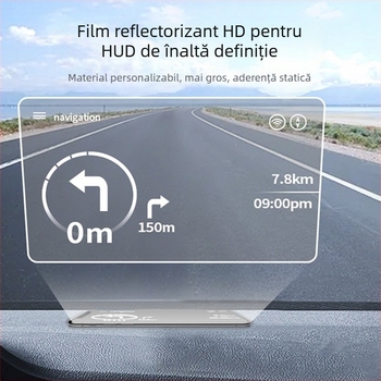Privacy Guard PET film reflectorizant pentru HUD, afișaj de navigație, compatibilitate universală