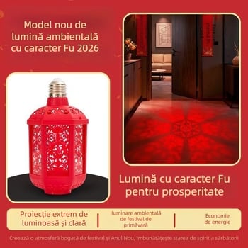 Lampa Norocului – LED cu soclu E27, 600 lm, 220V, IP20, carcasă PP, decorațiune de nuntă