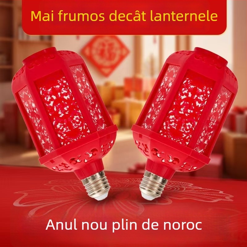 Lampa Norocului – LED cu soclu E27, 600 lm, 220V, IP20, carcasă PP, decorațiune de nuntă