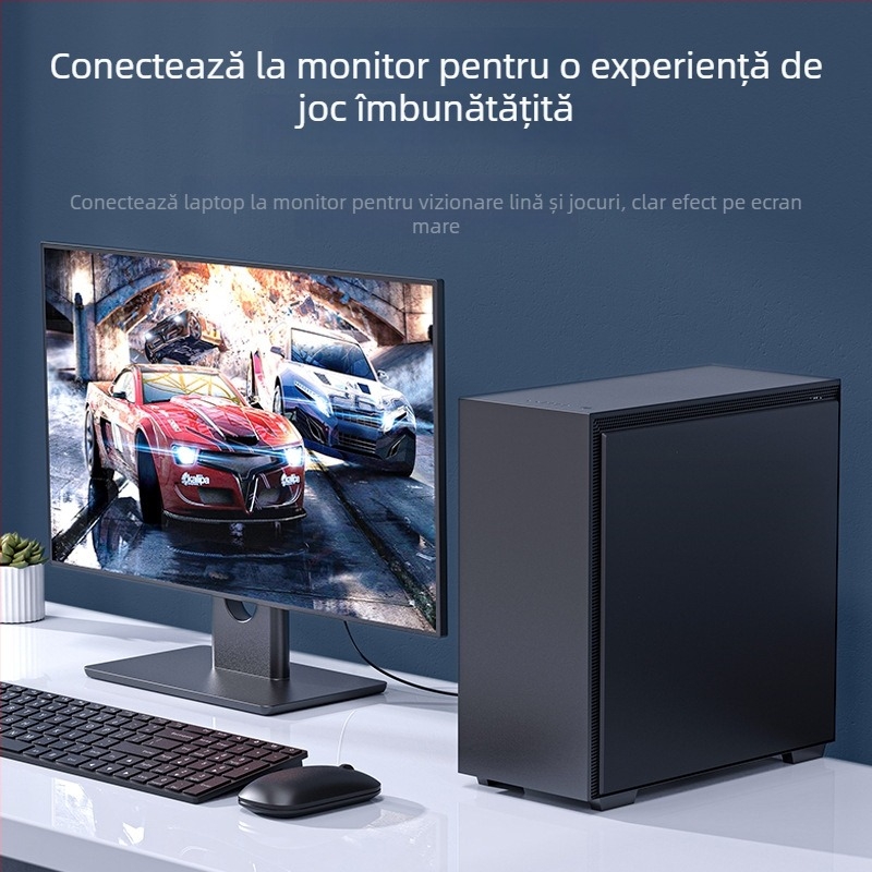 Cablu Mini DP la DP, 8K susținere, Cupru fără oxigen, Conectori placati cu aur, Lungime 1,5–3 m