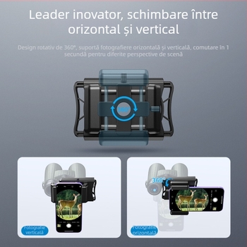 Clip microscop pentru telefon APL-F002X; Material ABS + aliaj de aluminiu; Capacitate de încărcare până la 2 kg; Compatibil cu majoritatea telefoanelor