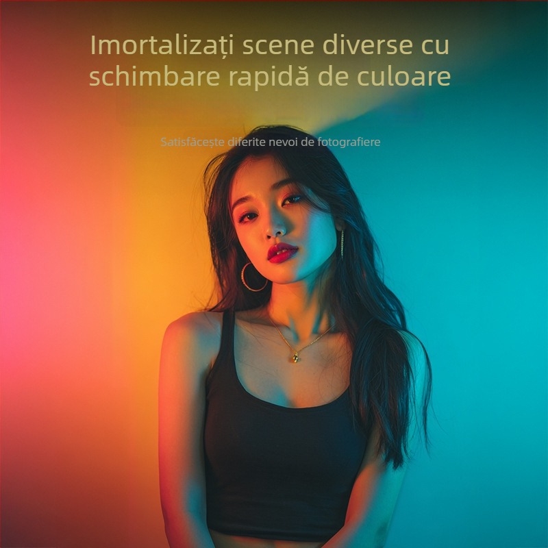 Lumină de studio - lampă de imaging cu patru culori, corp din aliaj de aluminiu, sarcină maximă 2 kg, greutate 700 g