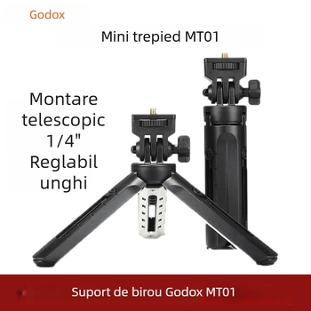 God Cow MT01 mini trepied cu LED pentru fotografie, din fibră de carbon, pentru DSLR și camere mirrorless