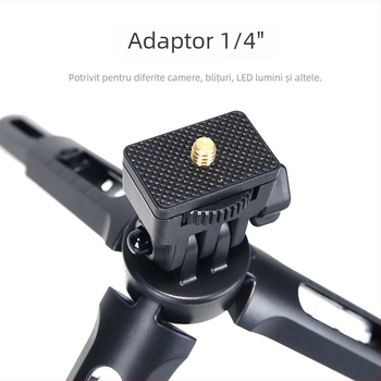 God Cow MT01 mini trepied cu LED pentru fotografie, din fibră de carbon, pentru DSLR și camere mirrorless