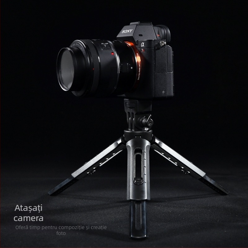 God Cow MT01 mini trepied cu LED pentru fotografie, din fibră de carbon, pentru DSLR și camere mirrorless