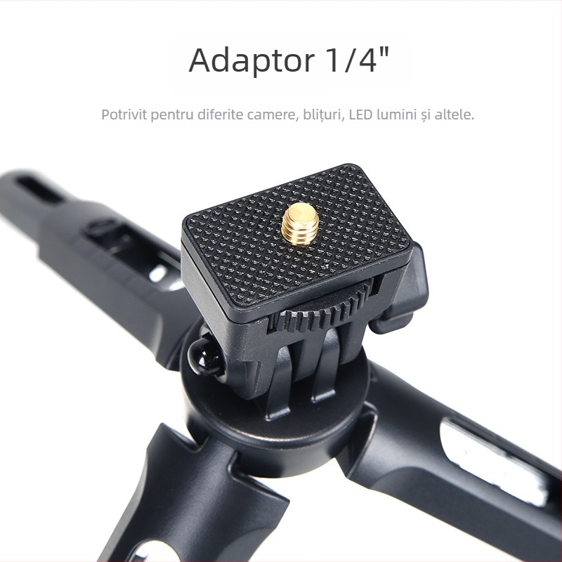 God Cow MT01 mini trepied cu LED pentru fotografie, din fibră de carbon, pentru DSLR și camere mirrorless