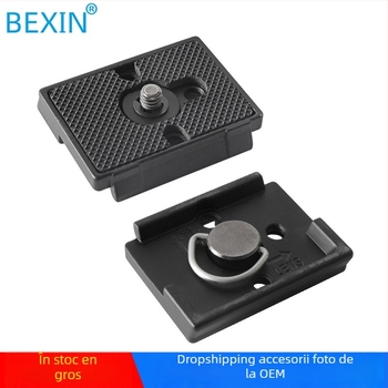 Placă de prindere rapidă pentru trepied, model 200PL-14, material aliaj zinc, capacitate de încărcare 2–5 kg, greutate 0,066 kg, brand BEXIN