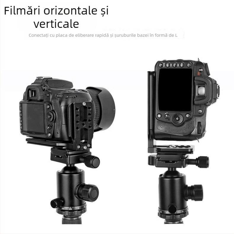 Placă L-verticală cu eliberare rapidă pentru DJI Ronin RSC2/RS2 și Zhiyun Weebill – aliaj de aluminiu, 200 g, sarcină 6–10 kg