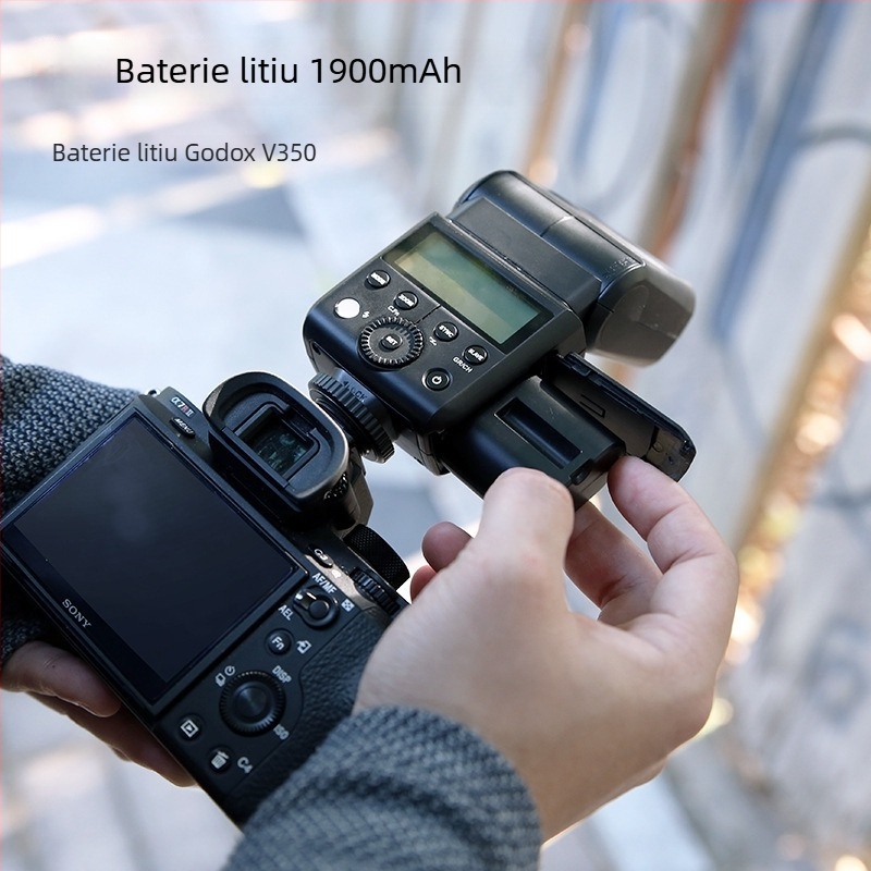 Kit accesorii blitz pentru V350 - VB20 model, baterie/încărcător, oțel inoxidabil